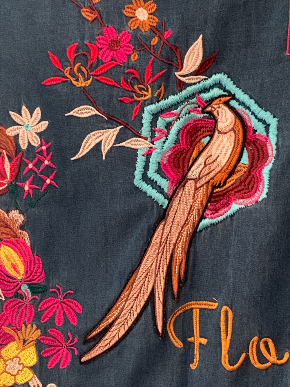 Spell Flower Child Denim Shirt/Jacket - Picture 5 of 14